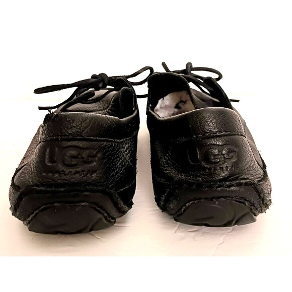 UGG Australia Marlowe Men's Moccasin Loafer Black Pebbled Leather 1005240 Sz 9 - Picture 3 of 7